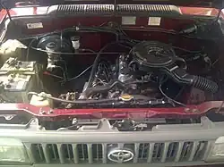 1.8&nbsp;L 7K engine in the 1995 Kijang