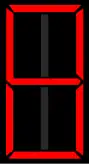 Eight-segment display displaying an 8