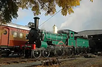 NSWGR Z12 class locomotive no. 1210 of 1878 at Canberra, Australia in 2011