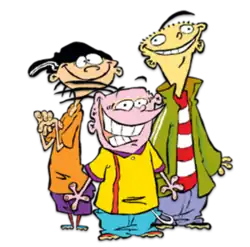 Three young odd-looking boys