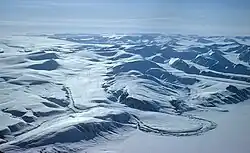 A glacier on southern Axel Heiberg Island