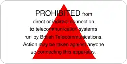 BABT “Red Triangle” label