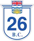 Highway 26 marker
