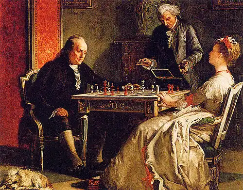 Edward Harrison May, 1867, Lady Howe mating Benjamin Franklin