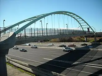View of the bridge looking east