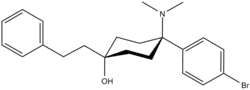 Chemical structure of Bromadol.