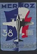 Insignia of CJF 38 - 5 waves - (second model).