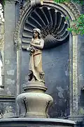 A statue of one of the four maidens