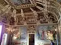 View of the Room of Fortune with Viviani's steep perspectival ceiling.