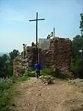 Remains of the castle on montaña la pata