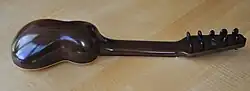 Modern charango with wood back