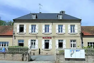 The town hall in Clugnat