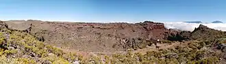 Commerson Crater in Réunion, France has received over 5.5 metres of rain from tropical cyclones on at least two separate occasions.