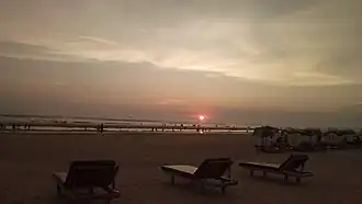 Sunset from the beach