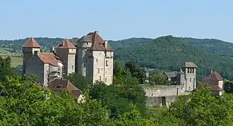 The Château des Plas, in Curemonte