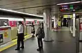 Oedo Line platforms, May 2018