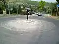 “Azulai the cop”– Street Art, Ein Hod.