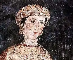 Sebastocratoress Desislava, a XIII century church patron