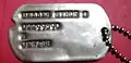 Army military ID tag, modern, designation: Jewish