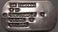USMC ID tag, modern, designation: Quaker