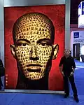 Tal exhibiting his work entitled "FaceBook of Tao" at the GlobalShop 2016 convention in Las Vegas