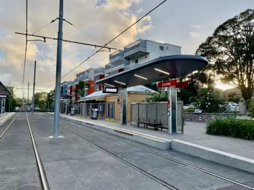 Light rail stop