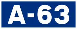 Autovía A-63 shield}}