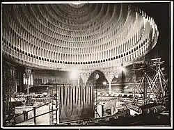 Construction at the Schauspielhaus, c. 1919