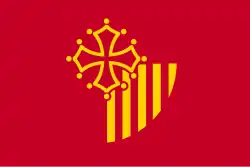 Flag of the former French region of Languedoc-Roussillon (1970–2015)