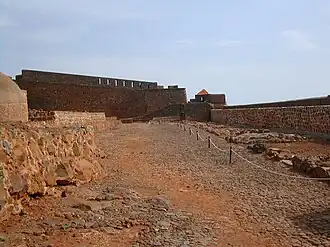 Front view of the fort