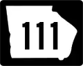 State Route 111 marker