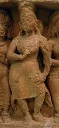 Ancient form of Churidar worn during the Gupta period; c. 300 AD; National Museum (New Delhi)