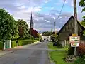 Entering the 'bourg.'