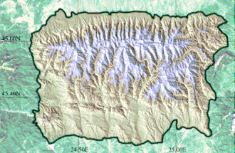 Viștea Mare is located in Făgăraș Mountains