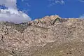 Hunter Peak from the Devils Hall Trail in Pine Spring Canyon