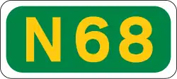 N68 road shield}}