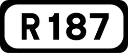 R187 road shield}}