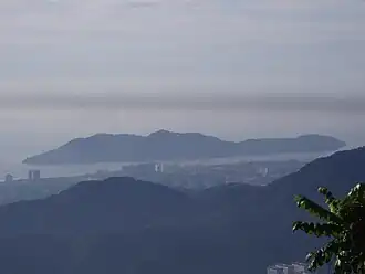 Jerejak Island, the largest island within the Penang Strait