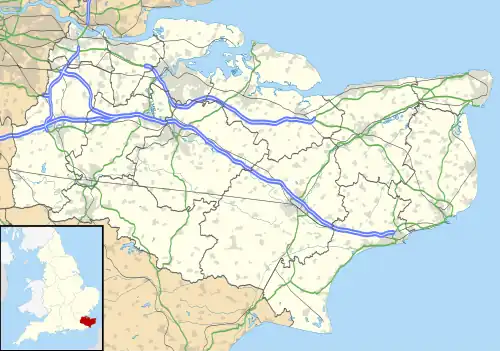 Sandwich is located in Kent