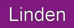 Linden destination sign