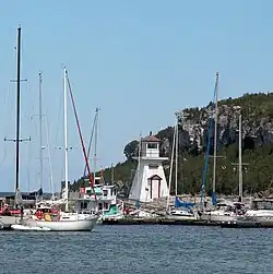 Lion's Head Harbour, including the lighthouse