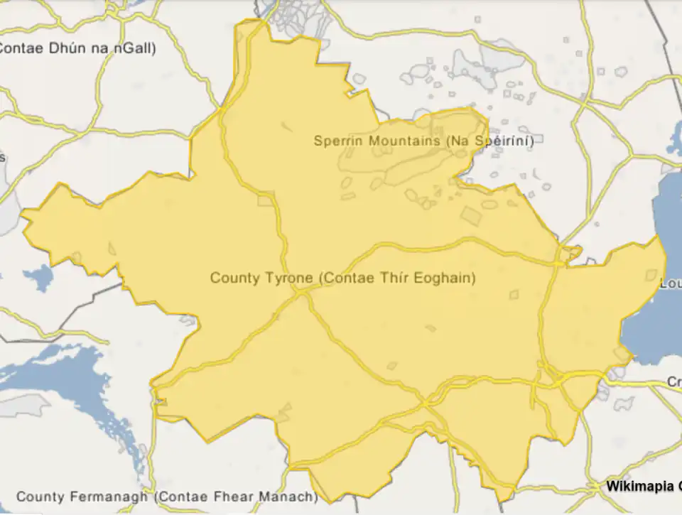 Clonoe ambush is located in County Tyrone