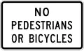 R5-10b No pedestrians or bicycles