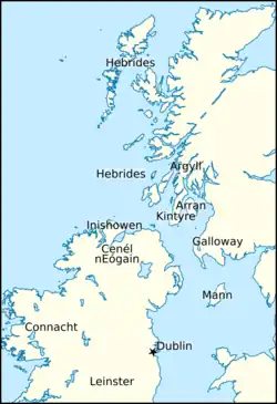 Map of Britain and Ireland