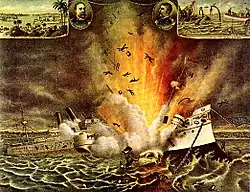 Image 68The explosion of the USS&nbsp;Maine launched the Spanish–American War in April 1898 (from History of Spain)