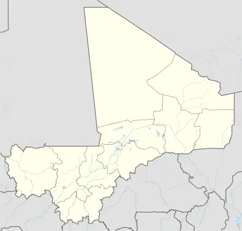 Approximate location where Bangime is spoken