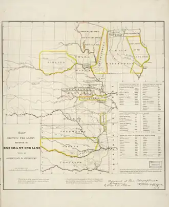 Image 44Map of Indian territories, 1836 (from History of Kansas)