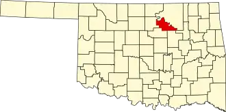 Pawnee County map