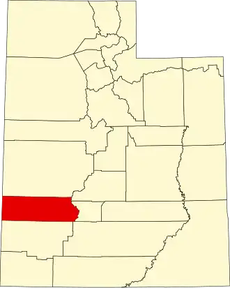 State map highlighting Beaver County