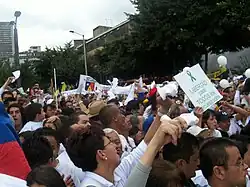 Image 23Colombia's peace protests, 2007 (from History of Colombia)